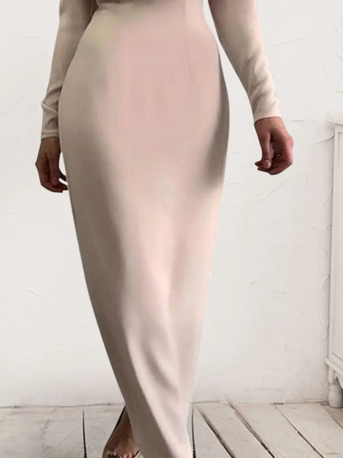 'Zosia' Ruched Turtleneck Dress - Celes Fashion